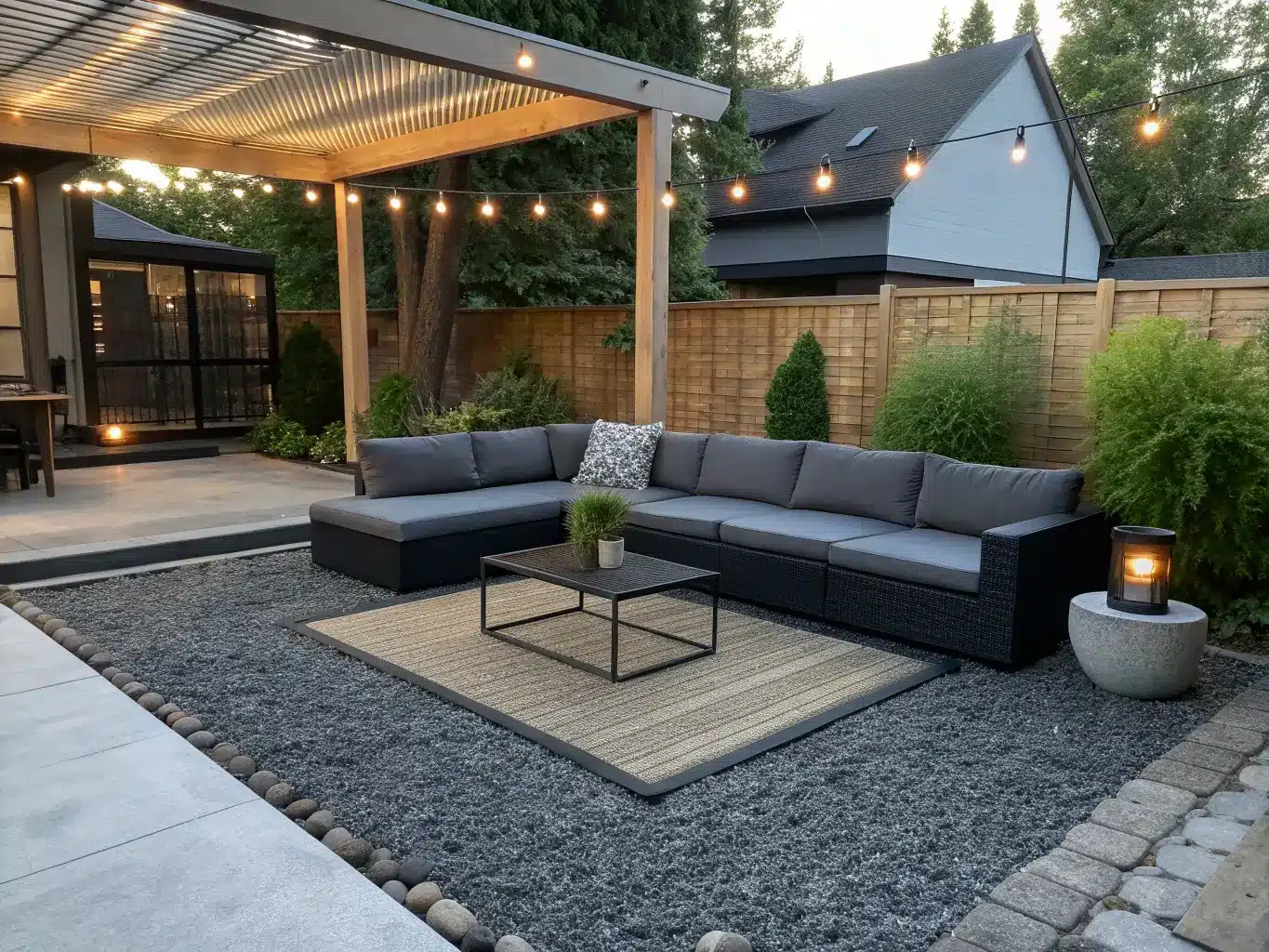 gravel backyard ideas